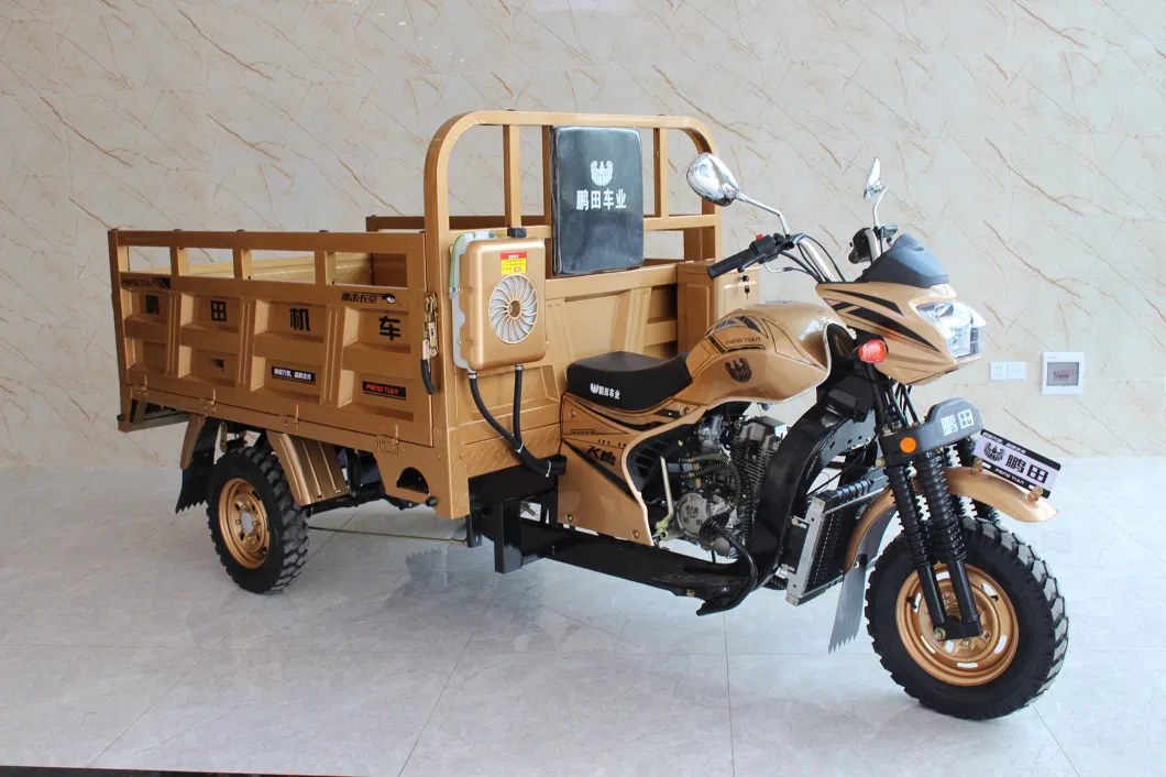 Hight Quality 350cc Motorcycle Tricycle 3wheel Heavy Loading Truck Cargo Tricycle for Adult Power Engine Water-Cooled Drum Brake